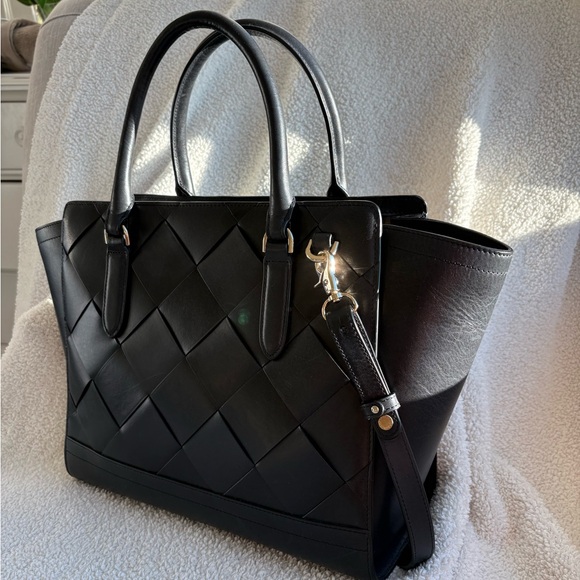Brahmin Black Aubree Satchel Bag - Picture 1 of 2